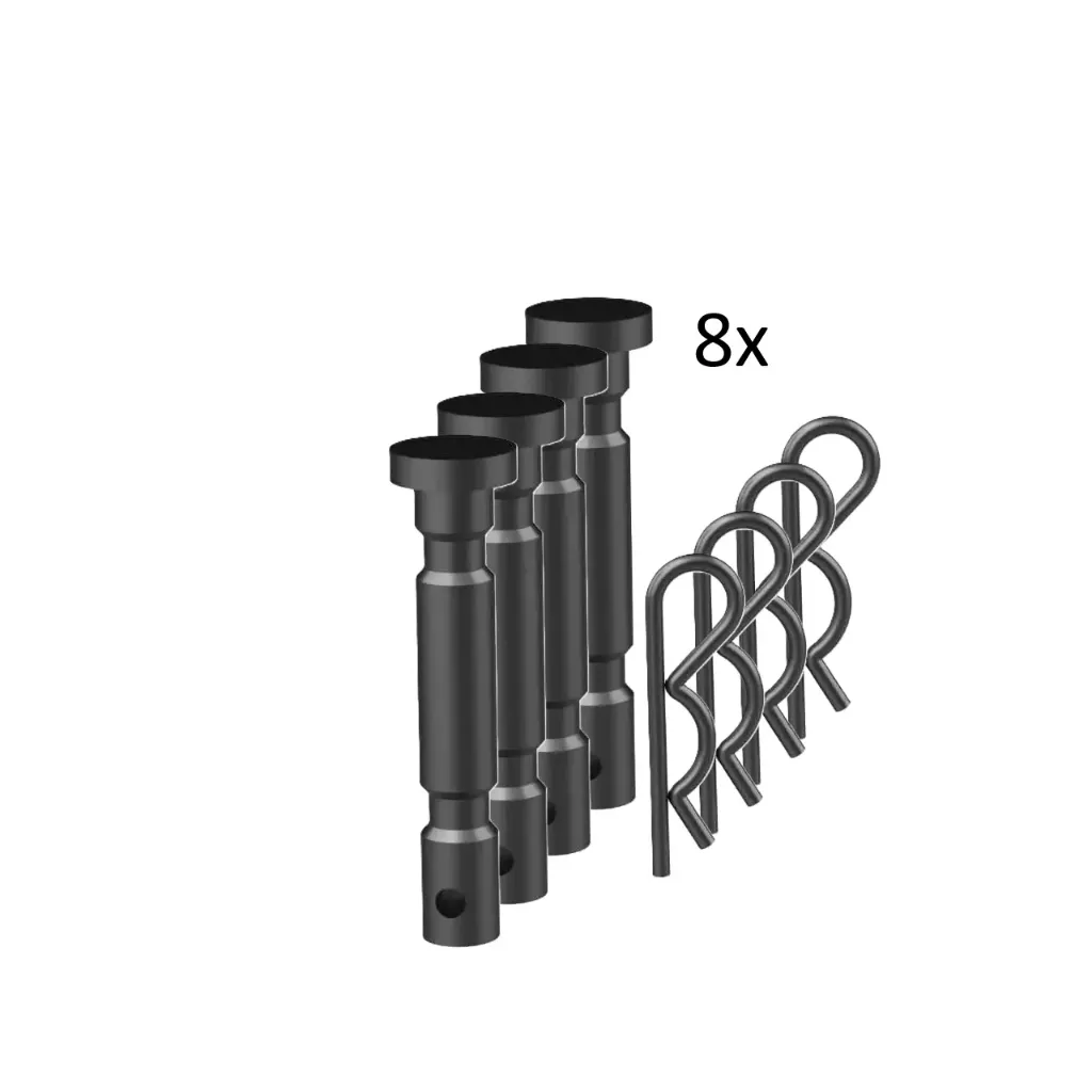 Scherbolzen und Vorstecker (8 Stk)